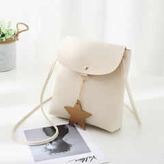 2019 Brand Fashion Mini Crossbody Messenger Bag Women Star Small Leather Change Coin Bag Shoulder Pouch for Teenage Girls Kids
