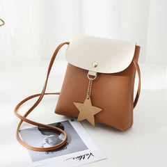 2019 Brand Fashion Mini Crossbody Messenger Bag Women Star Small Leather Change Coin Bag Shoulder Pouch for Teenage Girls Kids