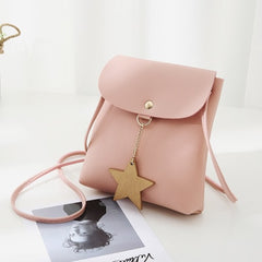 2019 Brand Fashion Mini Crossbody Messenger Bag Women Star Small Leather Change Coin Bag Shoulder Pouch for Teenage Girls Kids