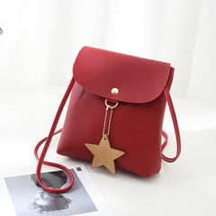 2019 Brand Fashion Mini Crossbody Messenger Bag Women Star Small Leather Change Coin Bag Shoulder Pouch for Teenage Girls Kids