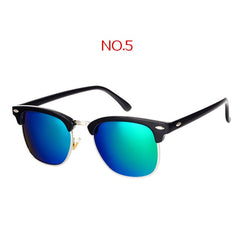 YOOSKE Retro Polarized Sunglasses Men Women Classic Brand Designer Square Sun Glasses Driving Mirror UV400 Eyewear