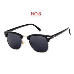 YOOSKE Retro Polarized Sunglasses Men Women Classic Brand Designer Square Sun Glasses Driving Mirror UV400 Eyewear