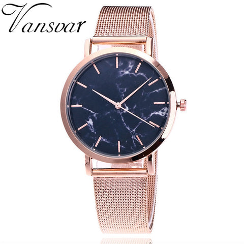 Vansvar Women Watch Luxury Brand Casual Simple Quartz Clock For Women Leather Strap Wrist Watch Reloj Mujer Drop Shipping
