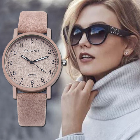Vansvar Women Watch Luxury Brand Casual Simple Quartz Clock For Women Leather Strap Wrist Watch Reloj Mujer Drop Shipping