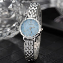 Women's Clock Ladies Fashion Simple Stylish Marble Mirror Dial Watches Women Simple Stainless Steel Casual Wrist Watch Top Hot